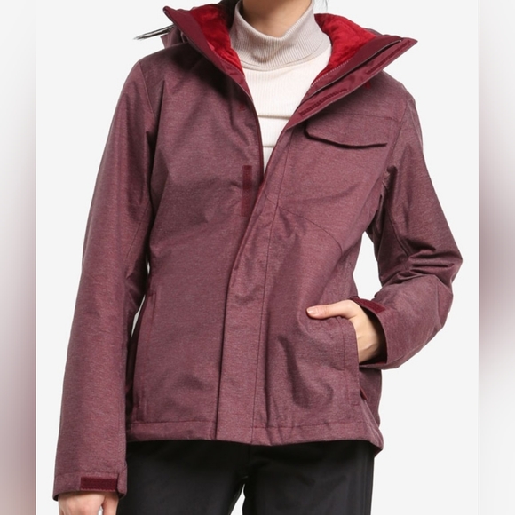 The North Face Jackets & Blazers - THE NORTH FACE 3-in-1 HELATA TRICLIMATE JACKET in Garnet Red Size Large
